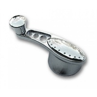Clayton Machine Works Chrome Billet 1/4 Vent Window Crank Handles Square Shaft