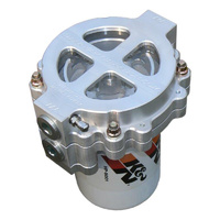 6" Screw-On Oil Filter Assembly Clear Anodised-12AN 115 Micron Element