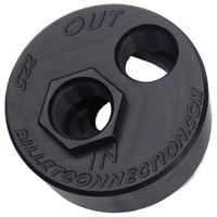 -10AN Billet Oil Block Adapter Kit Black Anodised Holden LS V8 22 x 1.5 Thread