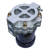 4" Screw-On Oil Filter Assembly Clear Anodised -12AN 115 Micron Element