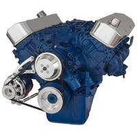 CVF Racing For Ford 429-460 Pulley System Low Mount Alternator
