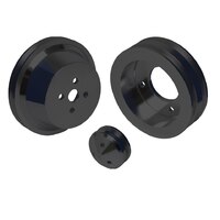CVF Racing Black For Ford Big Block Pulley Kit PS (429 & 460)