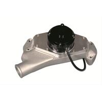 CVR Electric Water Pump Proflo Maximum Billet Aluminium Clear Anodized 60 gpm For Chevrolet Big Block