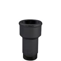 CVR Inlet Fittings Aluminium 1.750 in. Hose to 1 3/16 in. Straight Cut Male Black Anodized Short