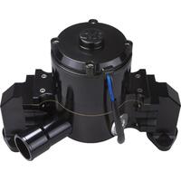 CVR Water Pump Electric 55 gpm Billet Aluminium Black Anodized SB For Chevrolet
