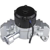 CVR Water Pump Electric 55 gpm Billet Aluminium Clear Anodized SB For Chevrolet
