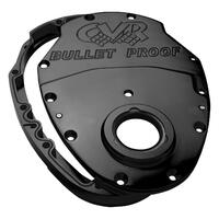 CVR Timing Cover 2-piece Billet Aluminium Black Anodized Bolts Gaskets For Chevrolet V6 V8 Small Block Kit