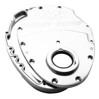CVR Timing Cover 2-piece Billet Aluminium Clear Anodized Bolts Gaskets For Chevrolet V6 V8 Small Block Kit
