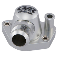 CVR Water Neck Swivel Billet Aluminium Red Anodized O-ring 90 degree -16 AN For Ford Small Block