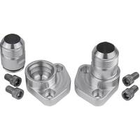 CVR Thermostat Housing Remote Water Pump Block Adapter - SBC