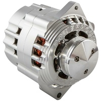 CVR Billet Powerhouse Alternator Clear 200 amps direct replacement for early style Delco alternators CVR8106CL