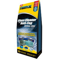 Rain-X Interior Glass Cleaner With Anti-Fog Wipe Sachet 10Pk