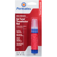 Permatex 27010 High Strength Threadlocker Red Gel Cd 10G