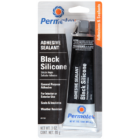 Permatex 81158 Black Silicone Adhesive Sealant Carded 85G