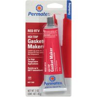 Permatex 81160 Hi-Temperature Red RTV Silicone Gasket Maker Carded 85G