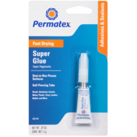 Permatex 82190 Super Glue Tube Carded 2G