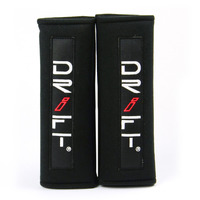 Drift Racing Seatbelt Harness 2" Shoulder Pad Black 1 Pair D1-2PADLB