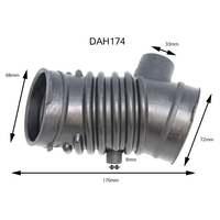 Dayco Air Intake Hose for Mazda 3 10/2003 - 5/2006 2.0L 4 cyl 16V DOHC MPFI BK 104kW LFDE
