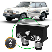 SAAS Diff Breather Kit 2 Port for Toyota Landcruiser 80 Series 4x4 1990-1998