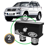 SAAS Diff Breather Kit 2 Port for Toyota Landcruiser Prado 120 Series 2002-2009