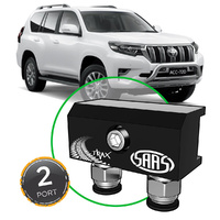 SAAS Diff Breather Kit 2 Port for Toyota Landcruiser Prado 150 Series 2009-2020