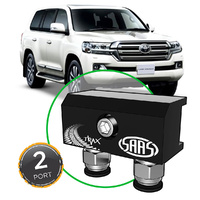 SAAS Diff Breather Kit 2 Port for Toyota Landcruiser 200 Series 4x4 2007-2018