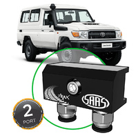 SAAS Diff Breather Kit 2 Port for Toyota Landcruiser 76 79 Series 4x4 1985-2018