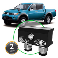 SAAS Diff Breather Kit 2 Port inc nylon bushes Mitsubishi Triton ML MN 2006-2015