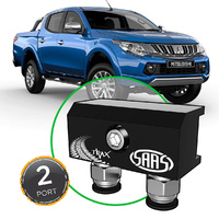 SAAS Diff Breather Kit 2 Port inc nylon bushes Mitsubishi Triton MQ 2015-2020