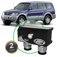 SAAS Diff Breather Kit 2 Port inc nylon bushes Mitsubishi Pajero NM NP 2000-2006