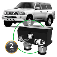 SAAS Diff Breather Kit 2 Port for Nissan Patrol GQ Y60 4x4 1987-1997