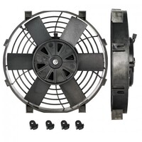 Davies Craig Fans Thermatic Electric Single 9 in. Diameter 591 cfm 12V Black Nylon Blades and Shroud Each