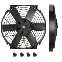 Davies Craig Fans Thermatic Electric Single 12 in. Diameter 847 cfm 12V Black Nylon Blades and Shroud Each