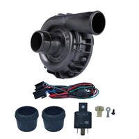 Davies Craig Water Pump Electric EWP115 Nylon 12V 115 lpm/30 gpm Remote Inline Mount Natural Aluminium Kit