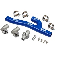 Davies Craig EWP Header Adaptor Kit Blue Suit SB Chev V8 DC8610