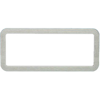Dakota Digital Gauge Bezel Designer Series Aluminum Center Opening Brushed Rectangular 3.625 in. x 10 in. Each ALD-1010