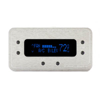 Dakota Digital Climate Control Panel Digital Vintage Air Gen-II Brushed Bezel Blue Display Rectangular Each DCC-2200-S-B