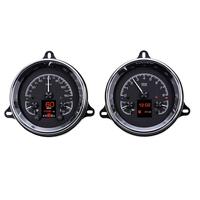Dakota Digital Gauge Kit Analog/Digital Black Background 1964- 66 For Chevrolet Pickup Custom Kit HDX-64C-PU