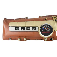 Dakota Digital Gauge Kit 1942- 48 For Ford/ For Mercury Analog Black Background Alloy Style Face Red Display VHX-42F-K-R