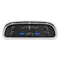 Dakota Digital Gauge Kit 1960- 63 For Ford Falcon and Ranchero Analog Black Background Alloy Style Face Blue Display VHX-60F-FAL-K-B