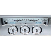 Dakota Digital Gauge Kit 1961- 62 For Chevrolet For Impala Analog Silver Background Alloy Style Face White Display VHX-61C-IMP-S-W