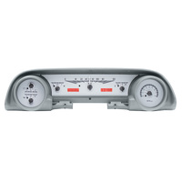 Dakota Digital Gauge Kit 1963- 64 For Ford Galaxie Analog Silver Background Alloy Style Face Red Display VHX-63F-GAL-S-R