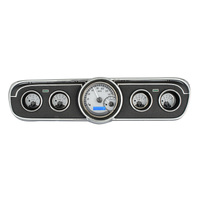 Dakota Digital Gauge Kit 1965- 66 For Ford For Mustang Analog Silver Background Alloy Style Face Blue Display VHX-65F-MUS-S-B