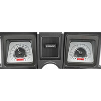 Dakota Digital Gauge Kit 1973 For Camaro Analog Silver Background Alloy Style Face Red Display VHX-69C-CAM-S-R