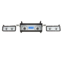 Dakota Digital Gauge Analong 1973-77 For Chevrolet Malibu VHX System Silver Alloy Style Face Blue Display Each VHX-73C-MAL-S-B
