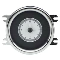 Dakota Digital Analog Clock 1941- 48 For Chevrolet Car Silver Background Alloy Style Face White Display Each VLC-41C-S-W