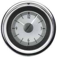 Dakota Digital Analog Clock 1951 For Ford Car Silver Background Alloy Style Face Red Display Each VLC-55C-S-R