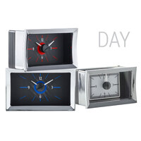 Dakota Digital Analog Clock 1957 For Chevrolet Car Silver Background Alloy Style Face Red Display Each VLC-57C-S-R