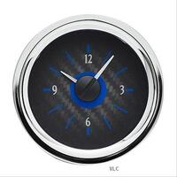 Dakota Digital Analog Clock 1958- 62 For Chevrolet Corvette Car Carbon Fiber Background Alloy Style Face Blue Display Each VLC-58C-VET-C-B