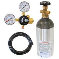 Dedenbear CO2 Bottle Kit Includes: 2.5 lb Bottle, Valve, Regulator & Tubing